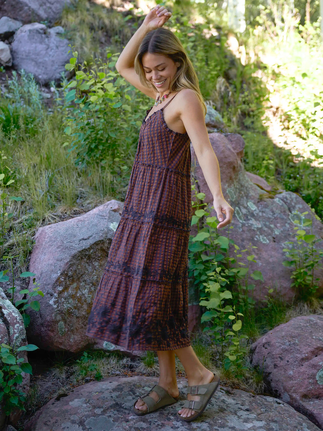 Harley Embroidered Cotton Midi Dress