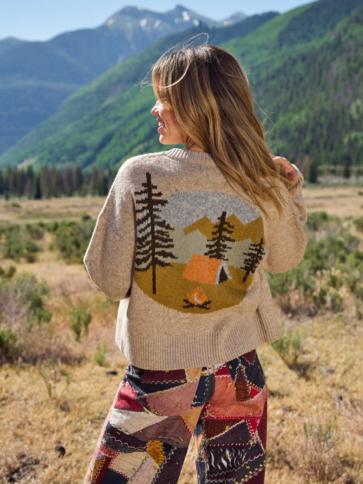 Jacquard Button Front Cardigan Sweater - Beige Camp – Natural Life