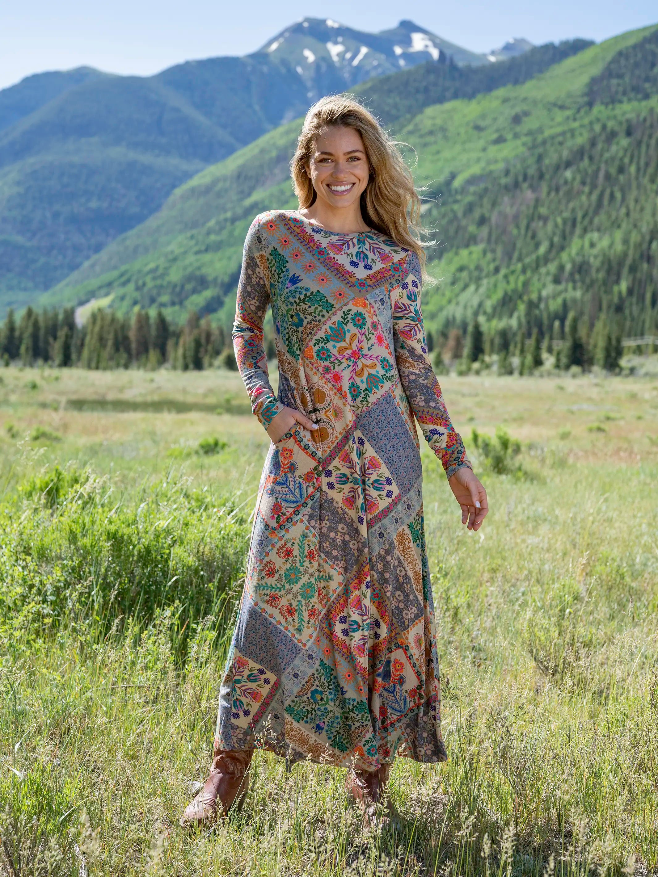bowie natural knit maxi dress Stevie 