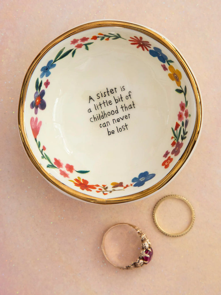 Ceramic Giving Trinket Bowl - Sister Childhood-view 2