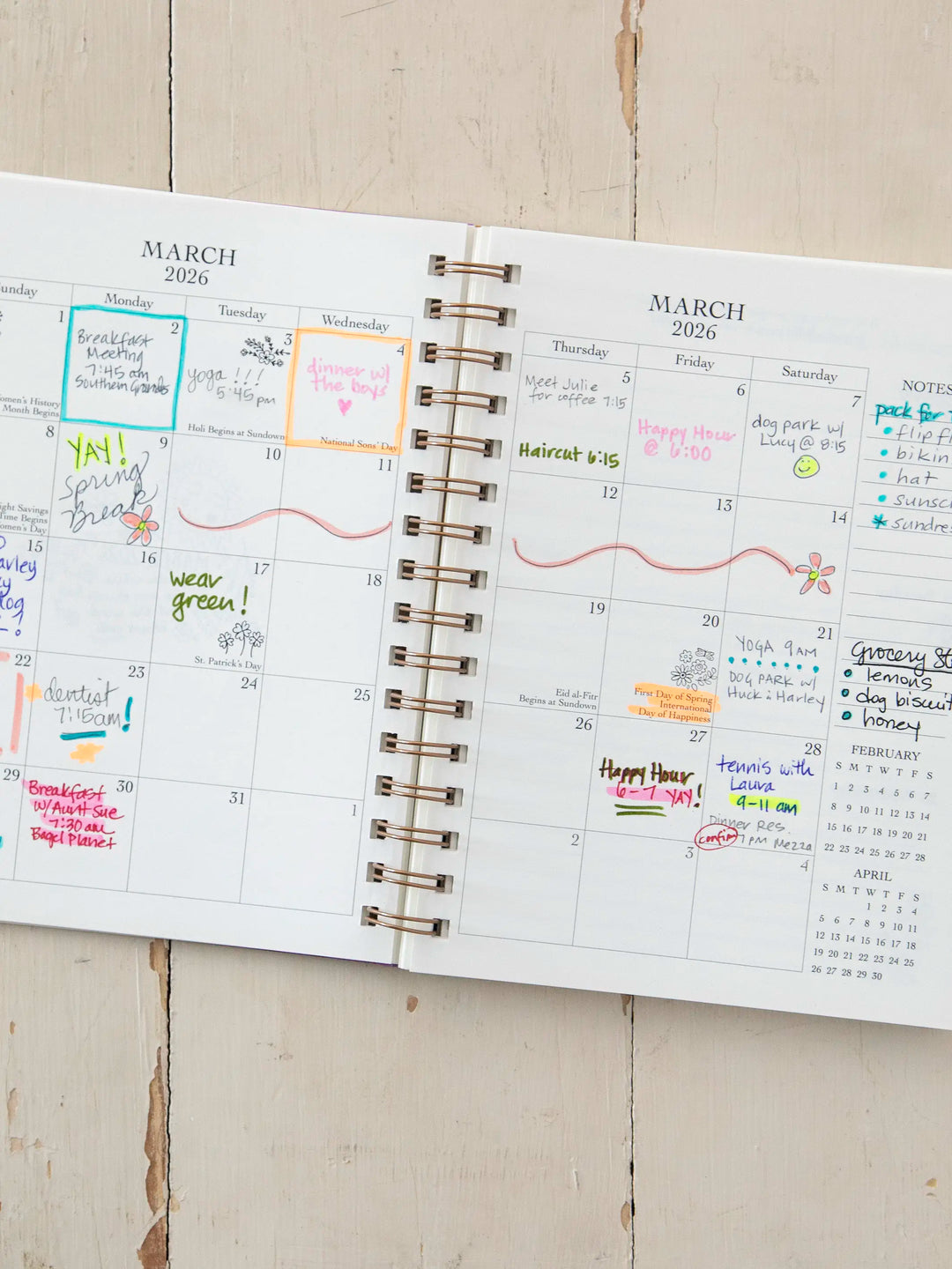 2026 12 Month Planner - Coffee