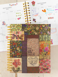 2026-27 17 Month Planner - Patchwork Be Happy-view 1