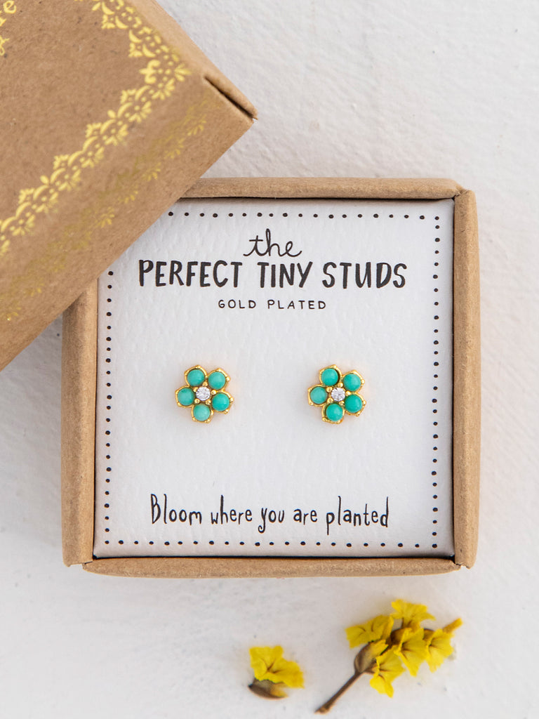 Perfect Tiny Stud Earrings - Daisies-view 3