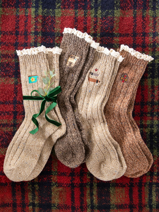 Juliet Ruffle Sweater Top - Slate