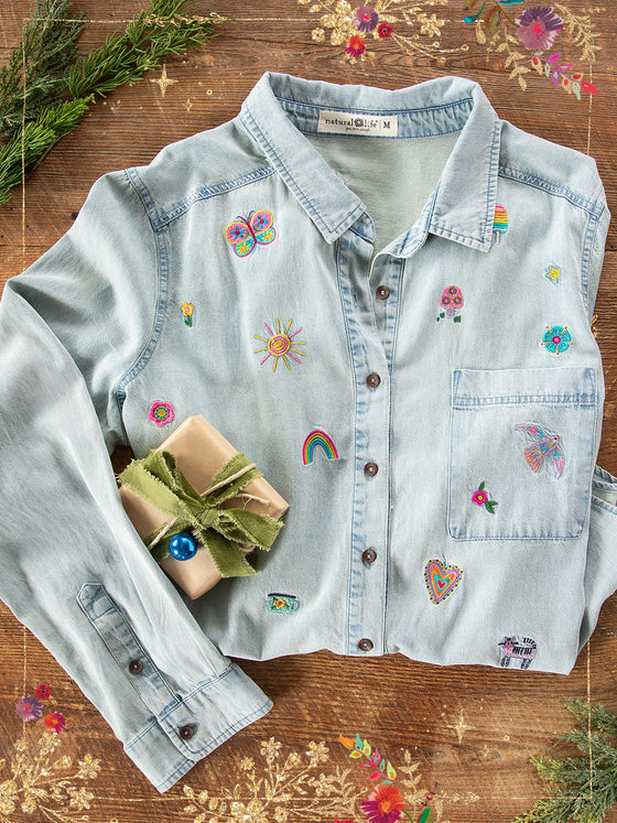 Ceramic Painter's Cup - Folk Lady