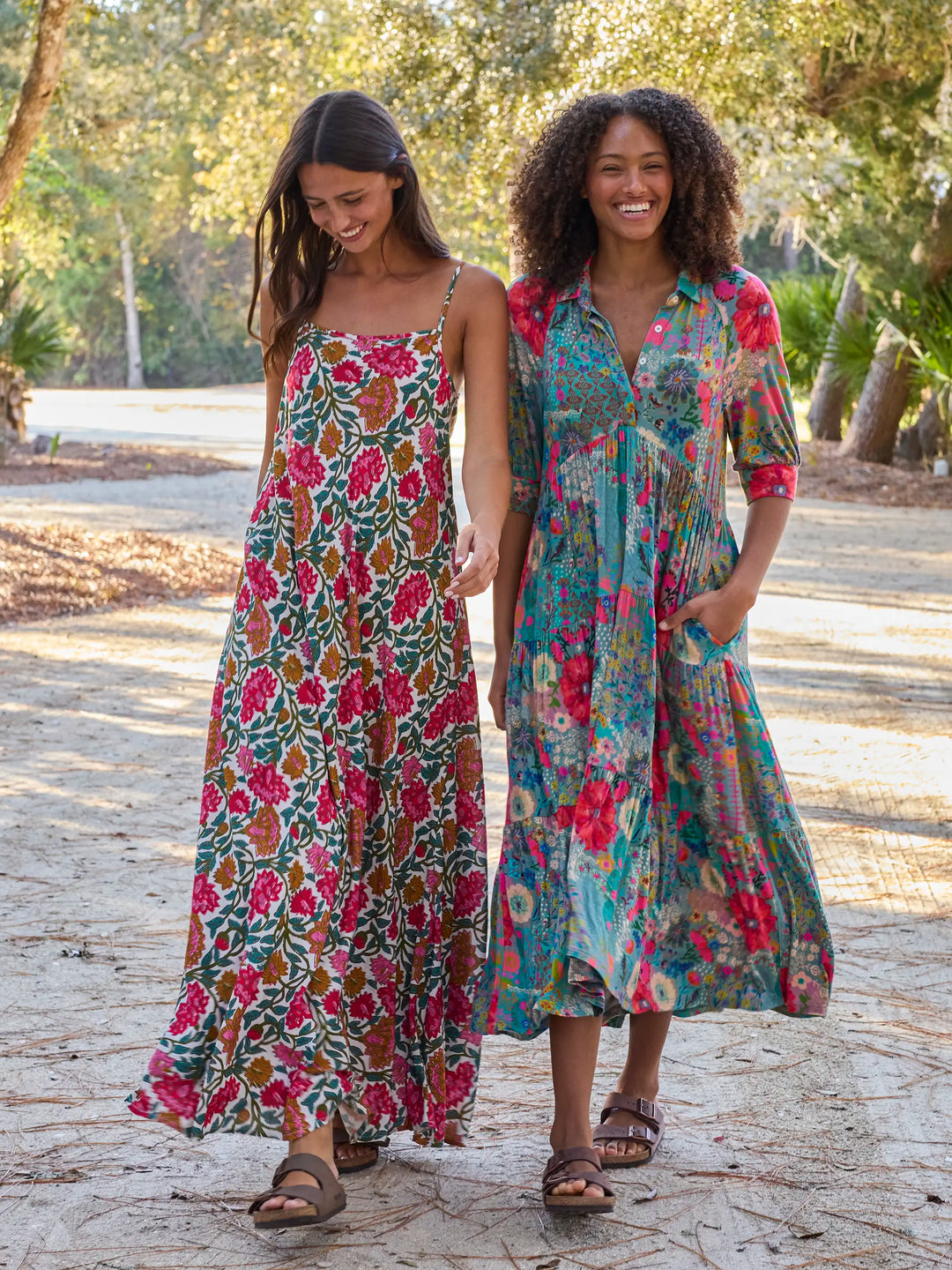 lush dress Villa Fresca Halle Cover-Up L / Lush / VF708 So easy to slip into Tropical baby doll maxi dress