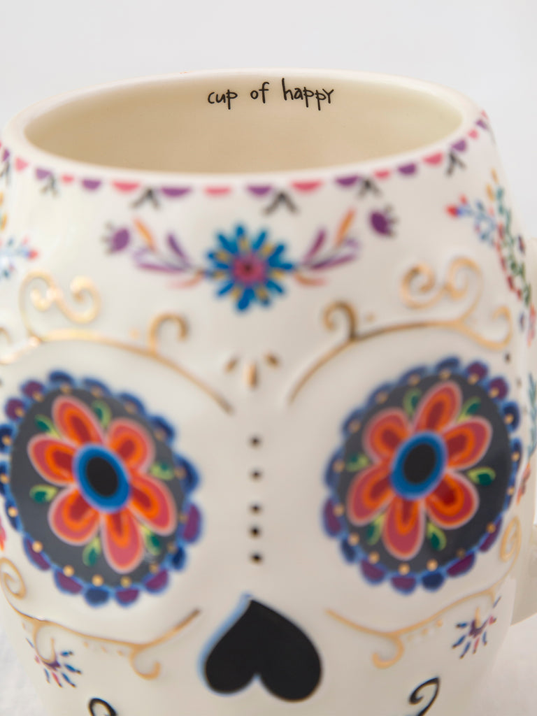 Folk Art Coffee Mug - Coco The Sugar Skull-view 3