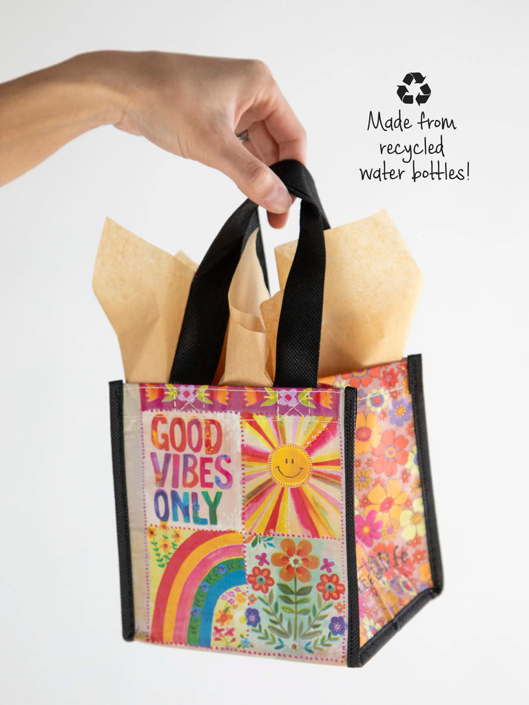 Small Happy Bag, Set of 3 - Cream Good Vibes Only-view 3