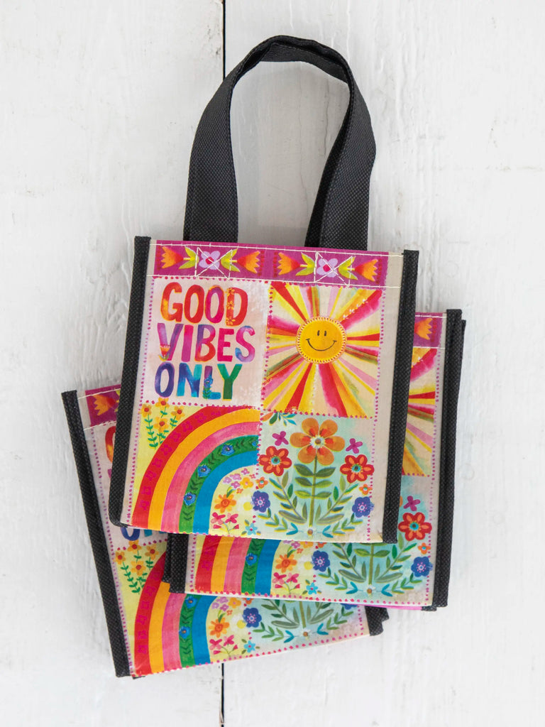 Small Happy Bag, Set of 3 - Cream Good Vibes Only-view 2