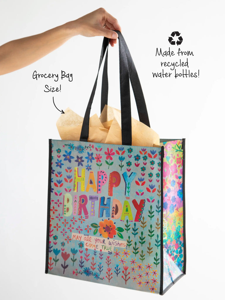 XL Happy Bag, Set of 3 - Dusty Blue Happy Birthday-view 1