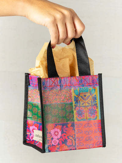 Small Happy Bag, Set of 3 - Rainbow Patchwork-view 1