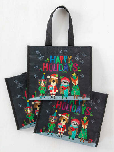 Medium Happy Bag, Set of 3 - Happy Holidays-view 2