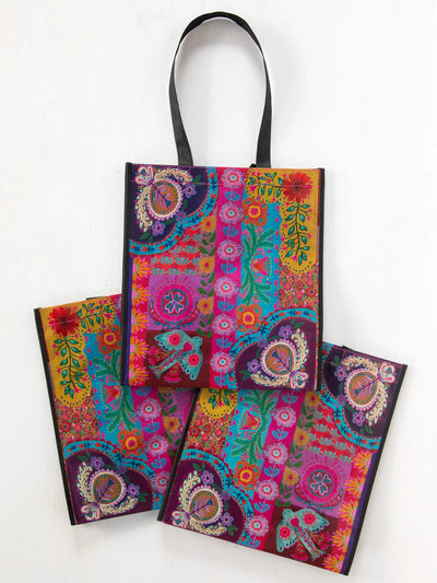 XL Happy Bag, Set of 3 - Rainbow Patchwork-view 2