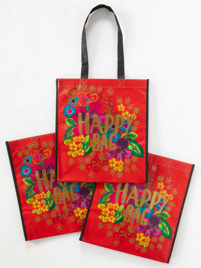 XL Happy Bag, Set of 3 - Red Flower-view 2
