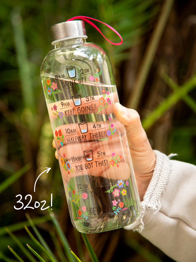 Glass Water Bottle|32oz-view 1