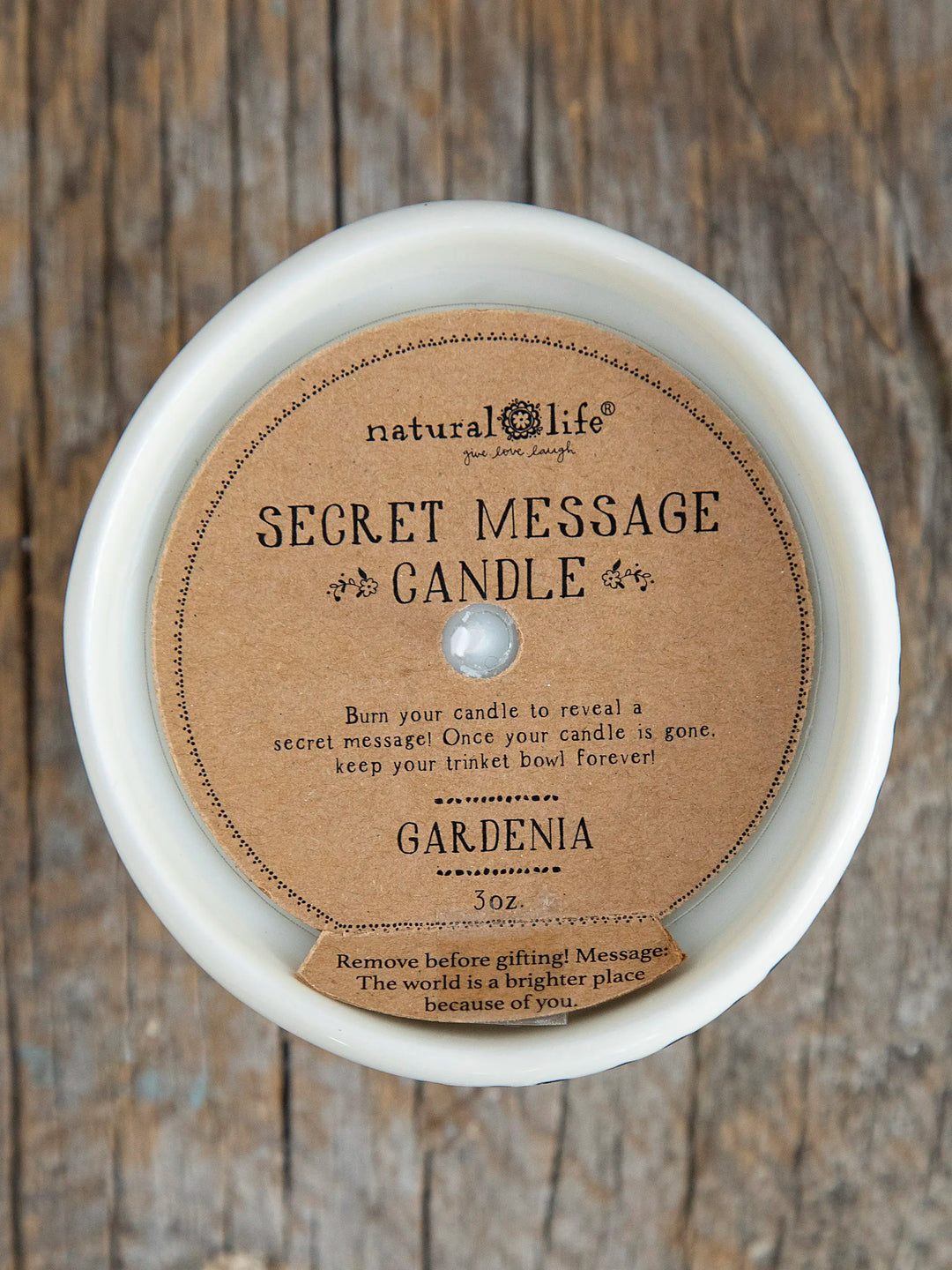 Secret Message Candle - Brighter Place