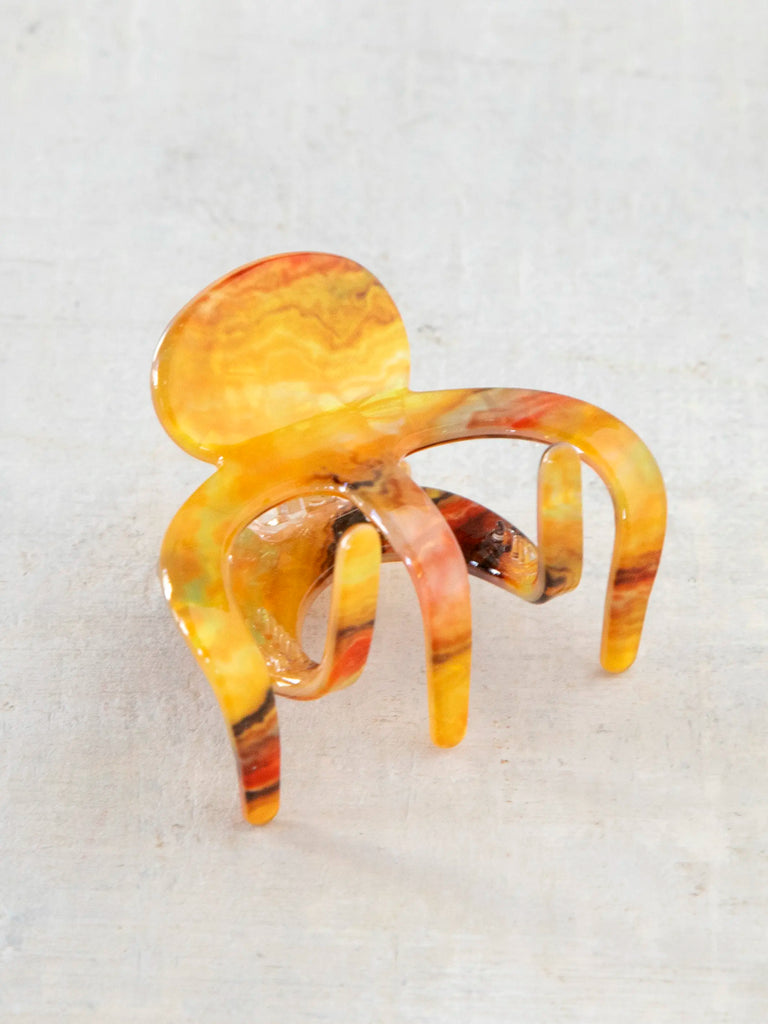 Octopus Hair Claw Clip - Orange-view 1