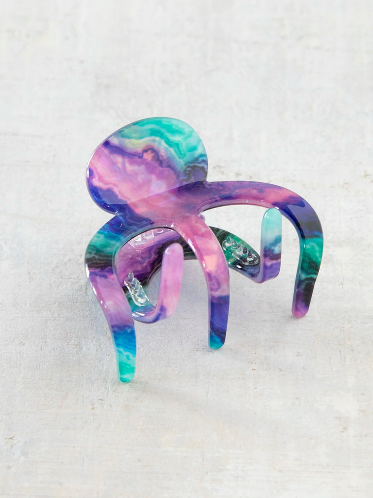 Octopus Hair Claw Clip - Purple-view 1
