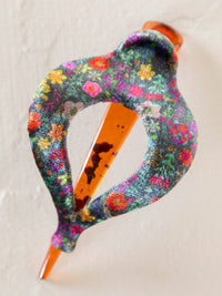 Boho Clip - Velvet Rainbow Garden Black-view 1