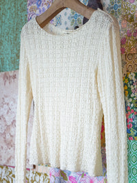 Lace Layering Top - Ivory-view 1