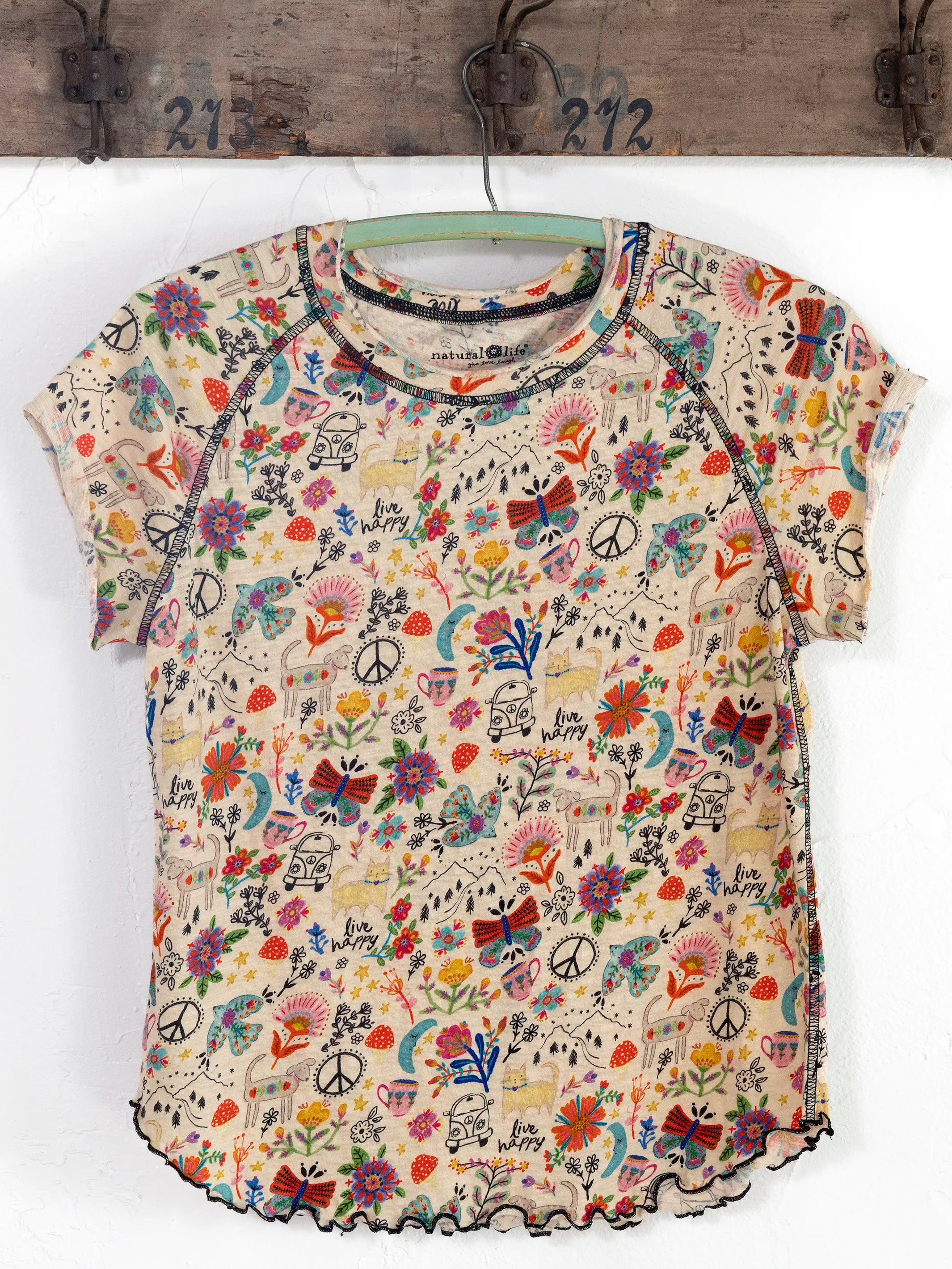 Lily Cotton Short Sleeve Tee Shirt - Doodles – Natural Life