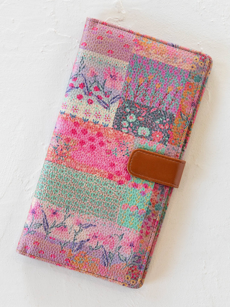 Car Document Holder - Pink Watercolor Patchwork-view 2