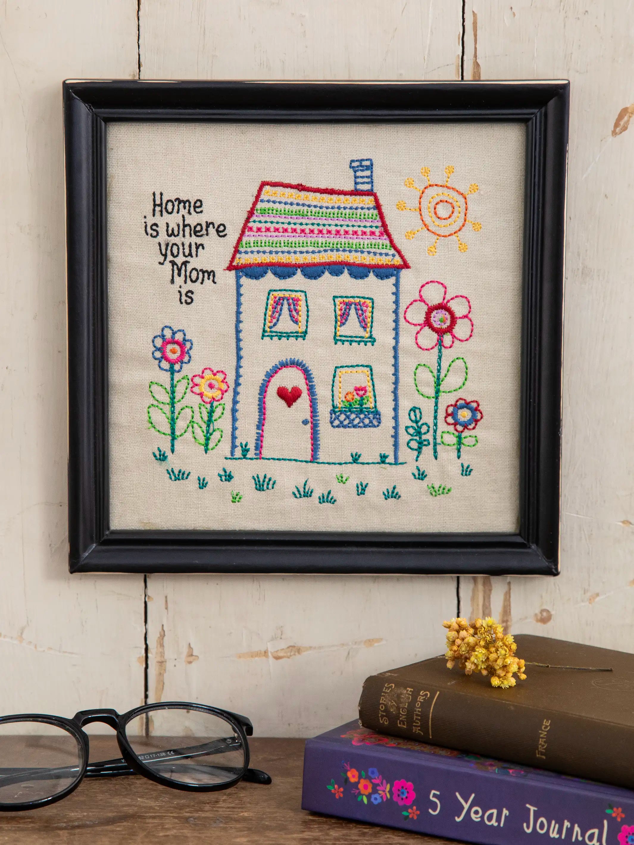 Natural Life Embroidered Wall Plaque