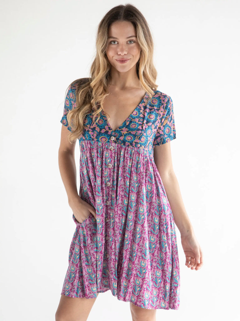 Avery Dress - Multi Floral-view 4