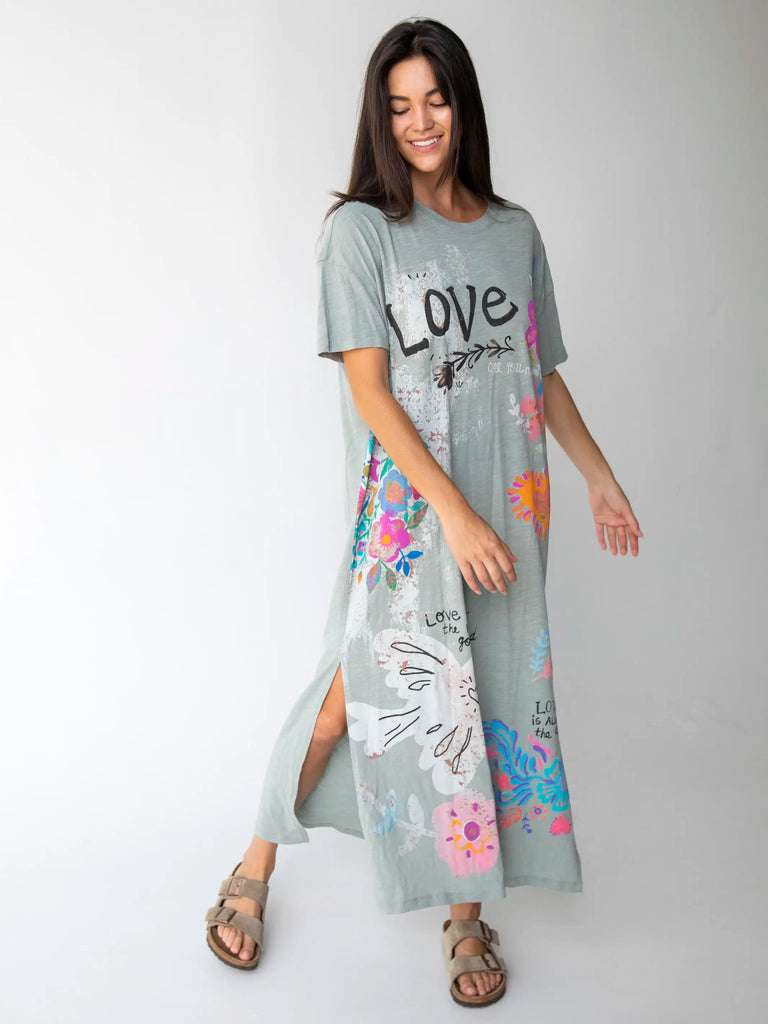 Life Is A Canvas Maxi Dress - Love, Bay-view 1