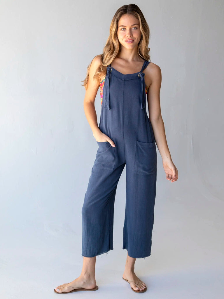 Carly Jumpsuit|Navy-view 2