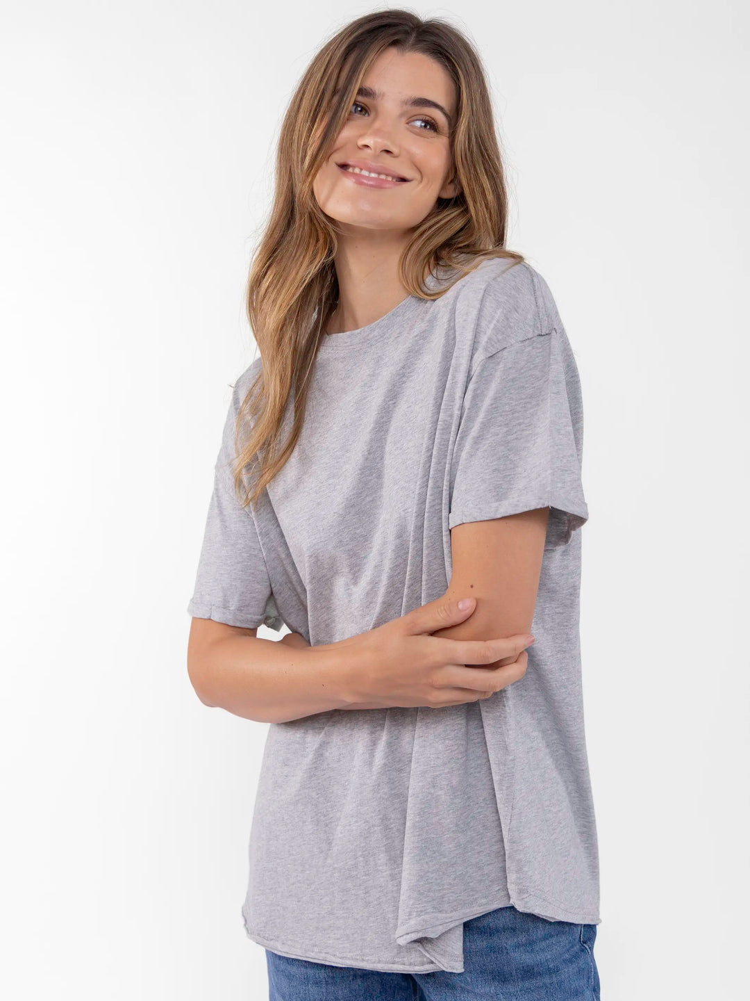 Take It In Cotton Tee - Heather Grey – Natural Life
