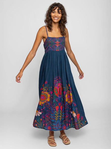 blue dress for baby girl Bailey Maxi Dress - Floral Dot main image 1