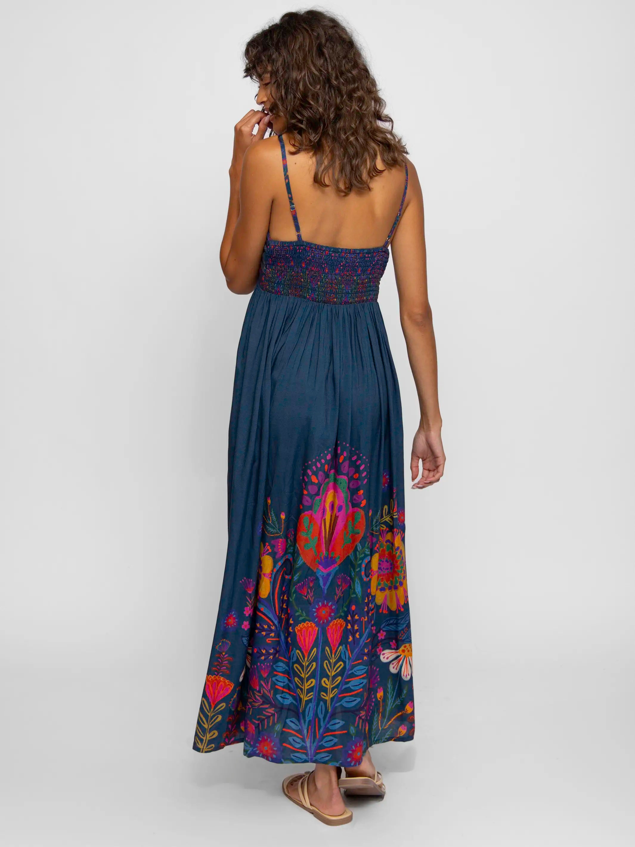 chinese dress ladies Bailey Floral Hi-Lo Ruffles Maxi Dress main image 1