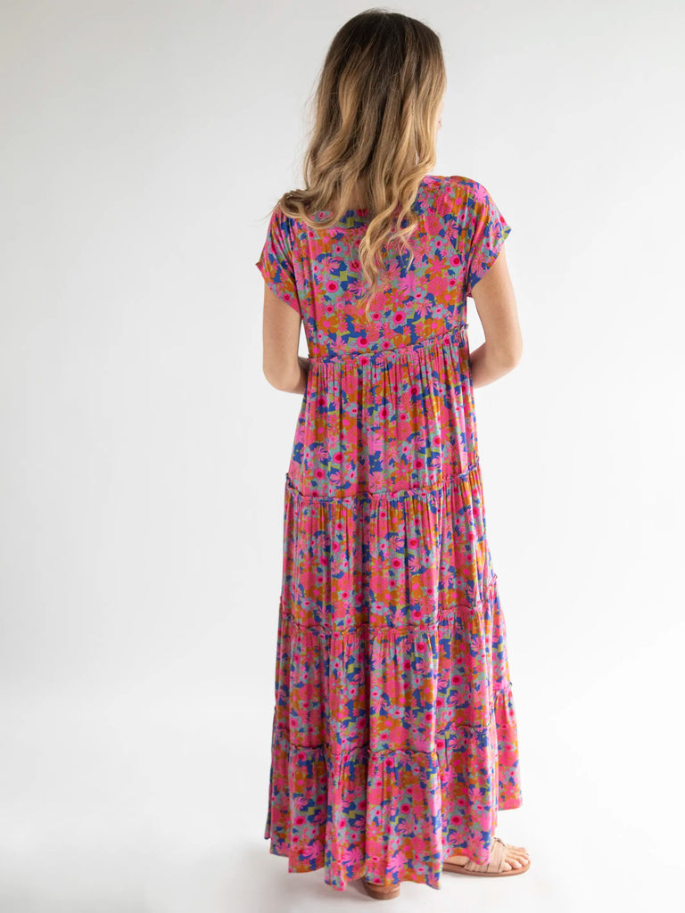 Berkley Maxi Dress - Rust Orchid Pink – Natural Life