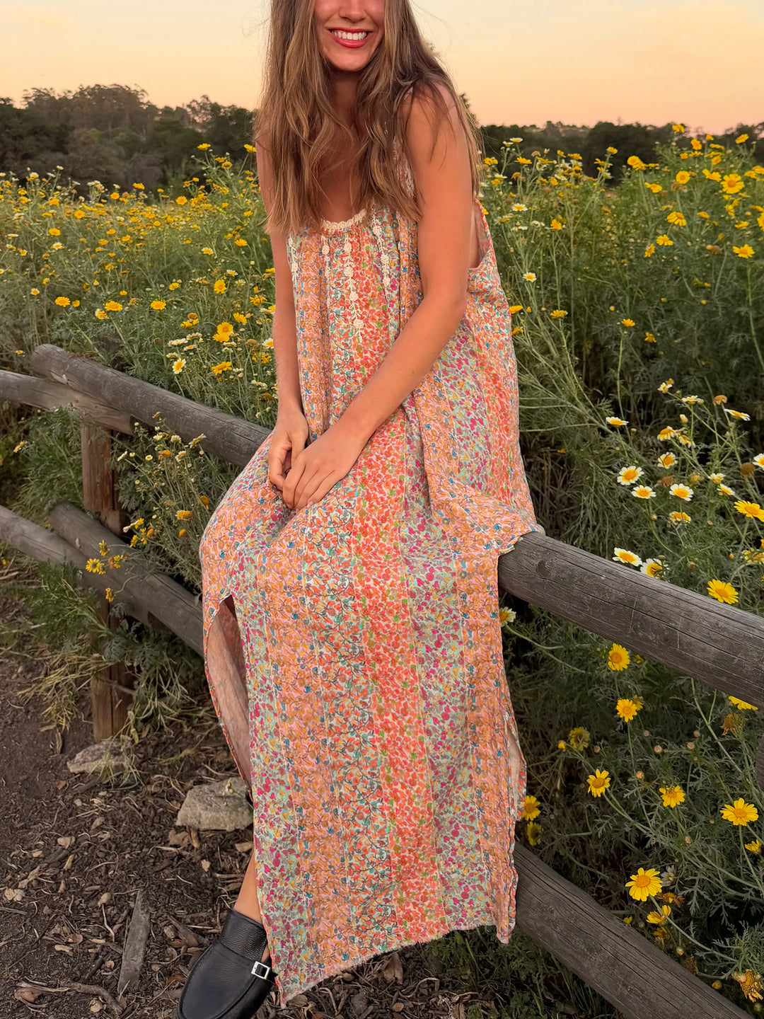 Cosette Embroidered Cotton Maxi Dress