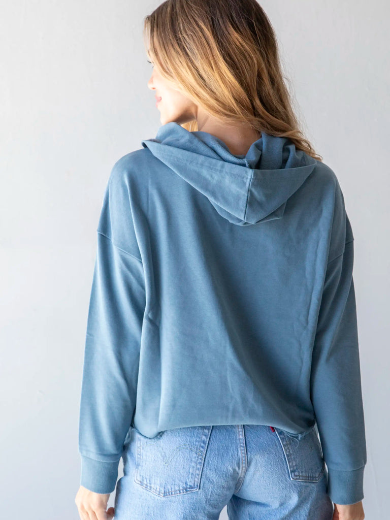 Life Is A Canvas Hoodie - Love, Slate-view 2