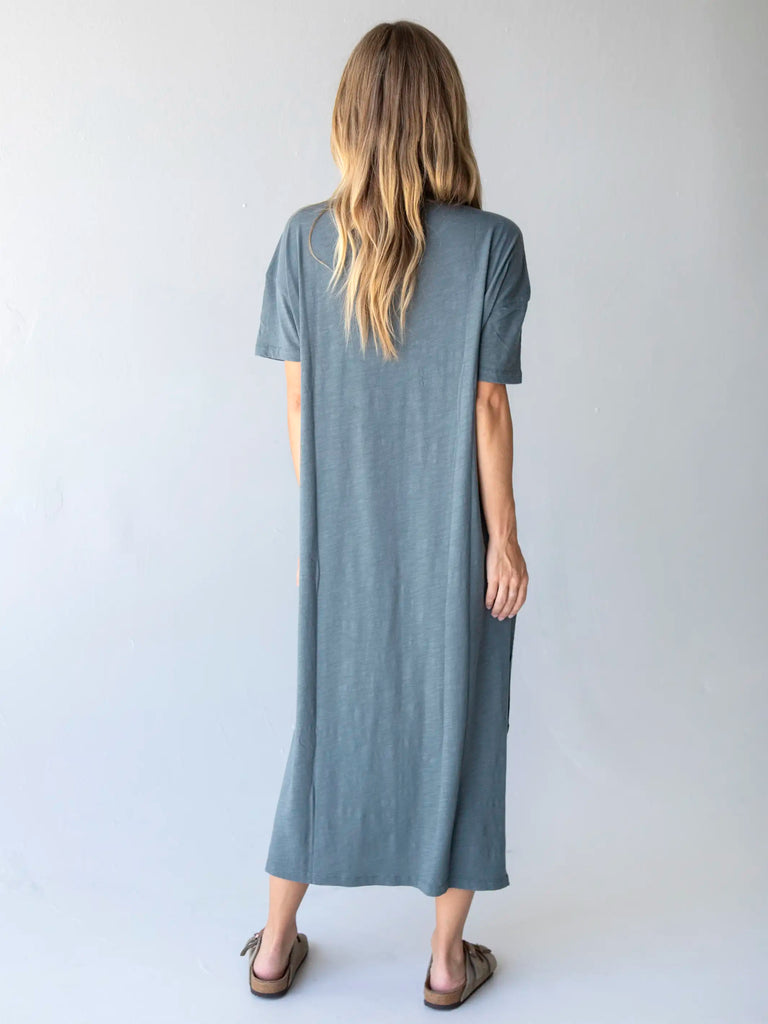 Life Is A Canvas Maxi Dress - Peace, Charcoal-view 3