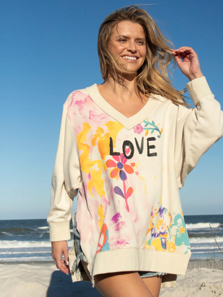 Life Is A Canvas Sweatshirt - Love – Natural Life