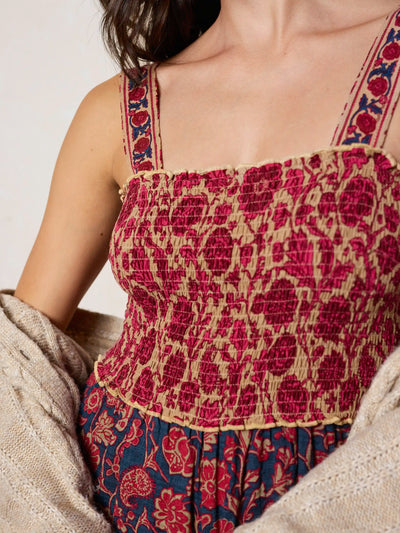 Sedona Jumpsuit - Ornate Paisley Navy-view 2