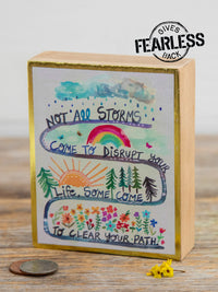 Tiny Block Keepsake - Not All Storms-view 1