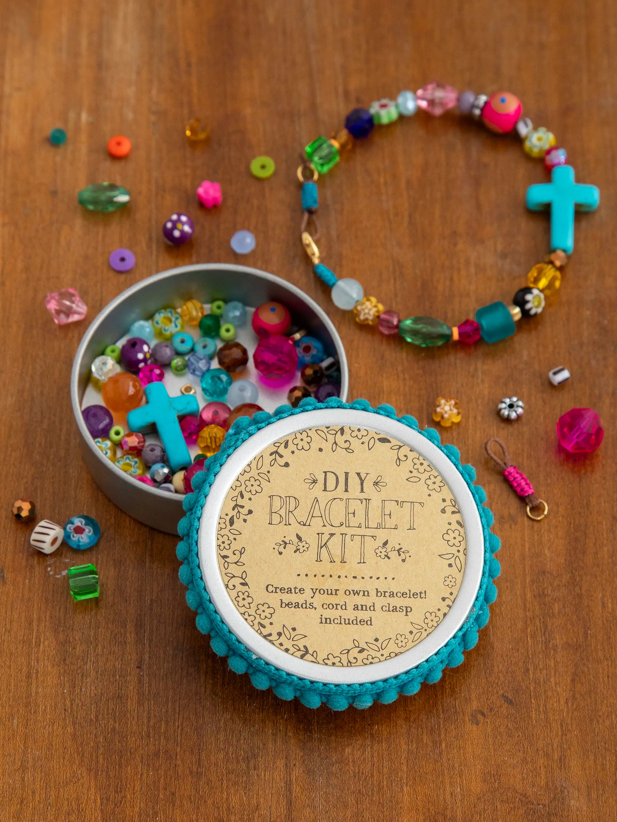 63PCS Bracelet Making Kit Bead Jewelry Pendant Set DIY Craft Gift for Girls  Kids | eBay