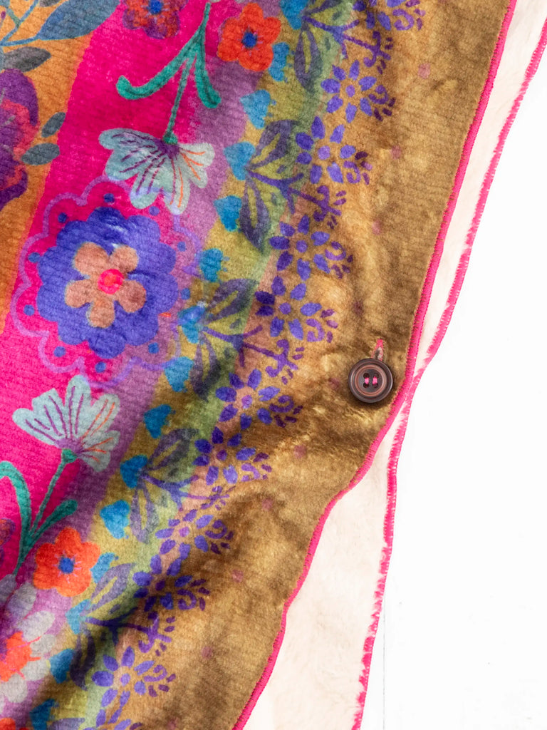 Cozy Poncho Kimono - Mandala Bright Purple-view 6