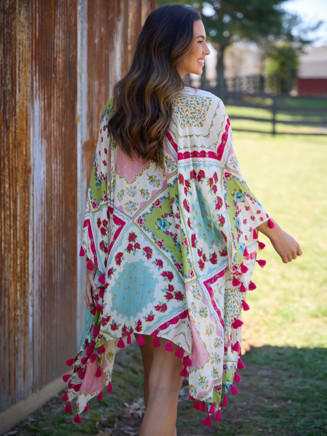 ファンデーション kimono4 Soleil Tassel Kimono - Handkerchief Mix – Natural Life