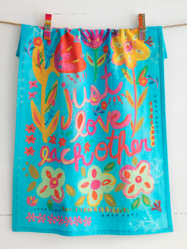 Kitchen Dish Towel - Love Each Other-view 1