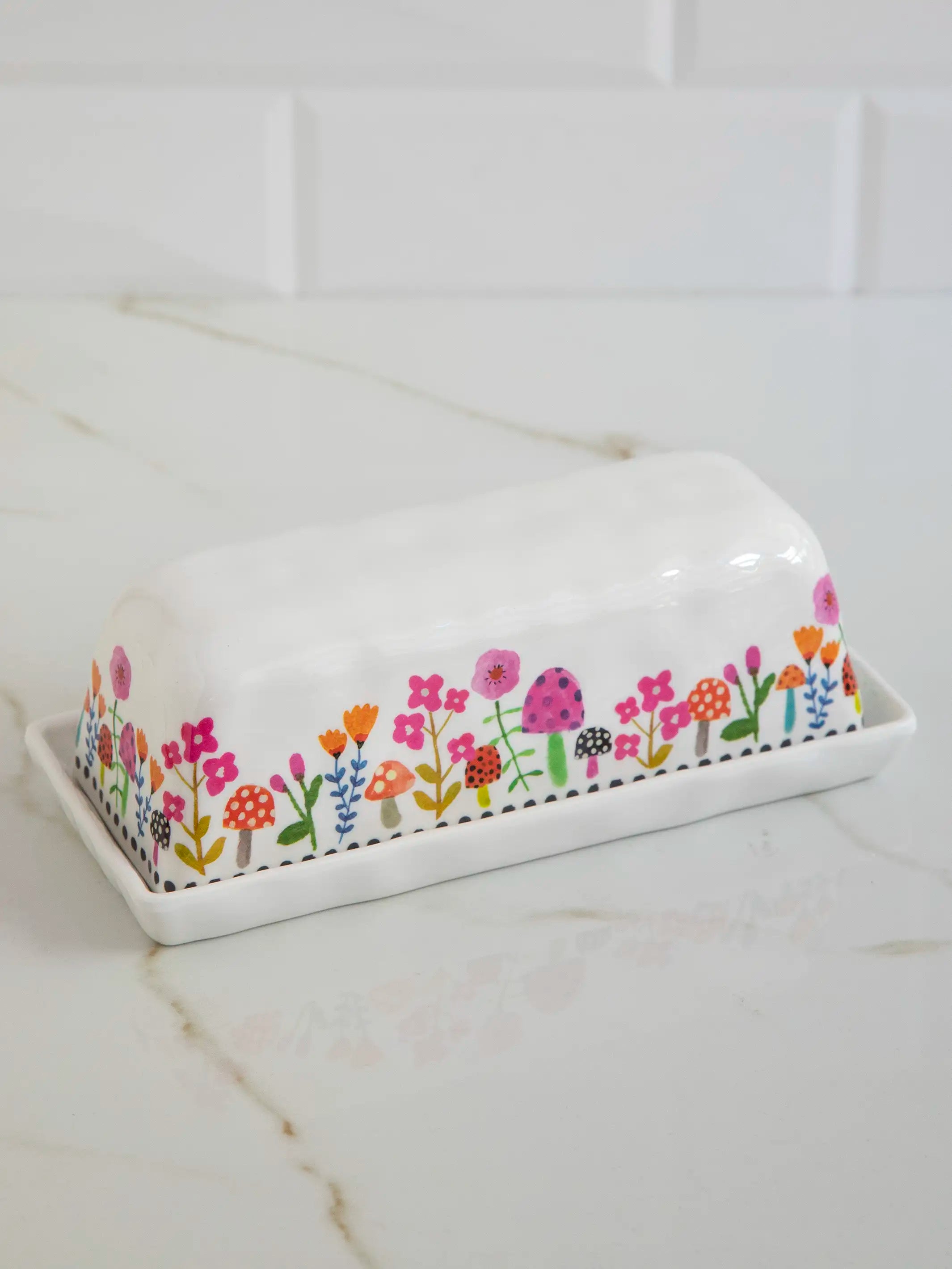 Butter Dish - Mushroom