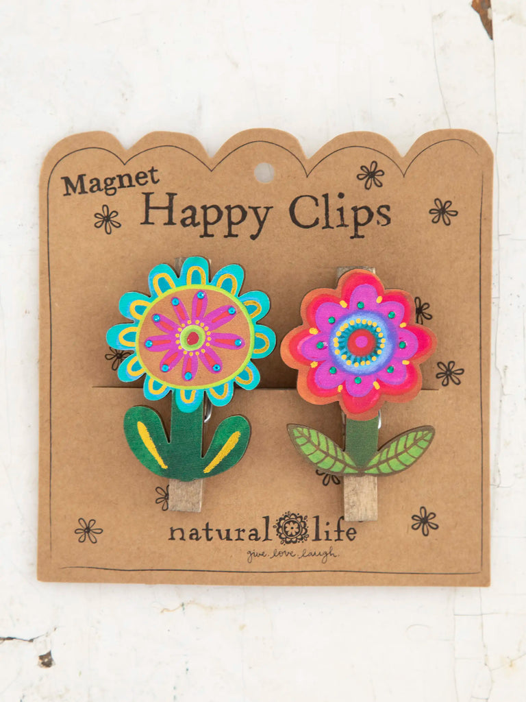 Magnet Bag Clips, Set of 2 - Flower-view 1