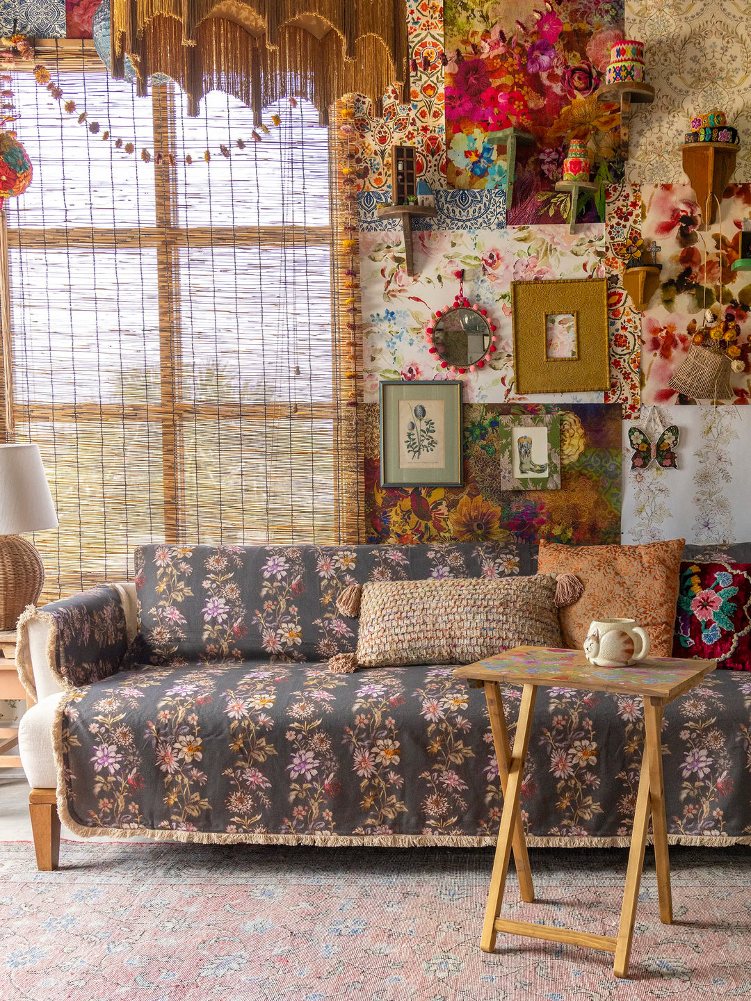 Mom's Favorite Sofa Cover - Chocolate Dahlia Rows – Natural Life