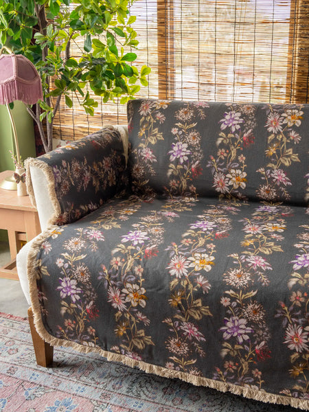 Mom's Favorite Sofa Cover - Chocolate Dahlia Rows – Natural Life