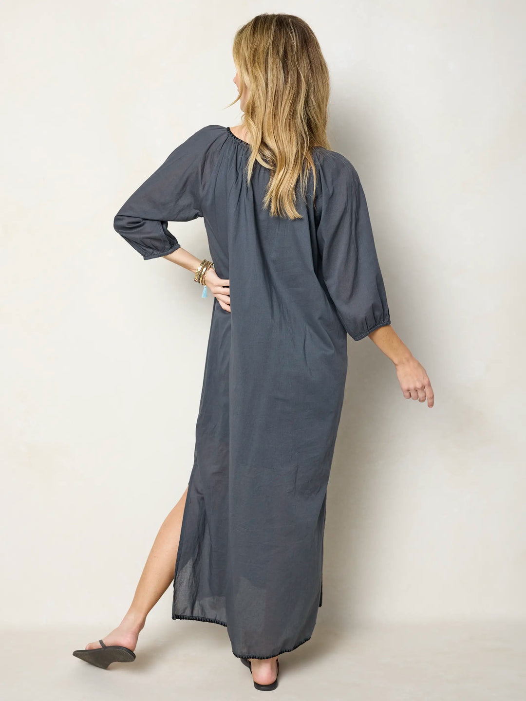 Christy Embroidered Cotton Maxi Dress
