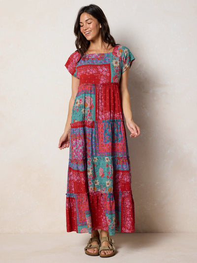 Berkley Maxi Dress - Jewel Positano Scarf-view 1